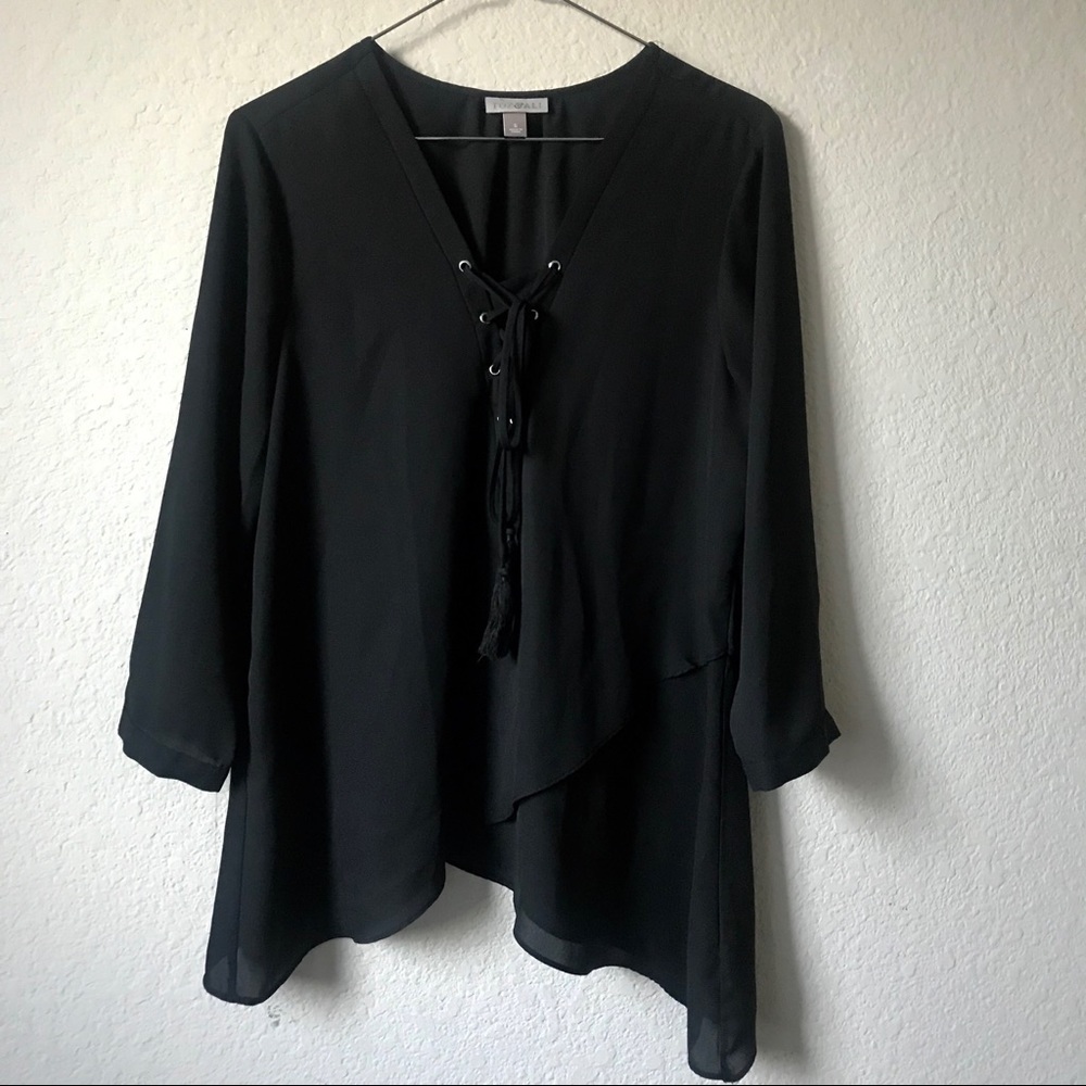 Roz & Ali black blouse